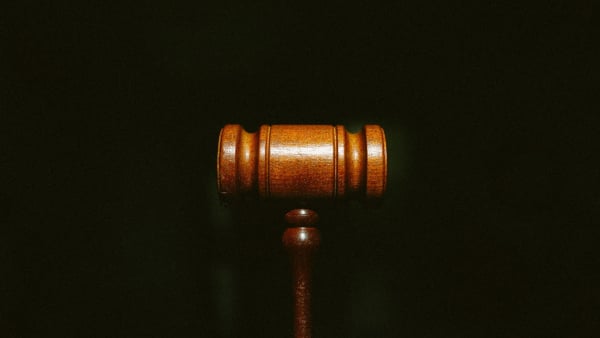 A wooden gavel