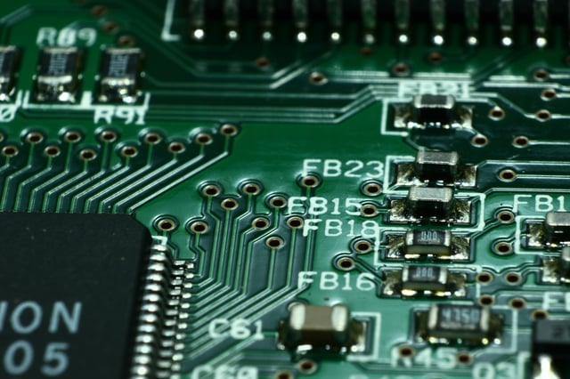 Green computer circuit board