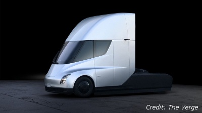 Tesla semi logistics manufacturing